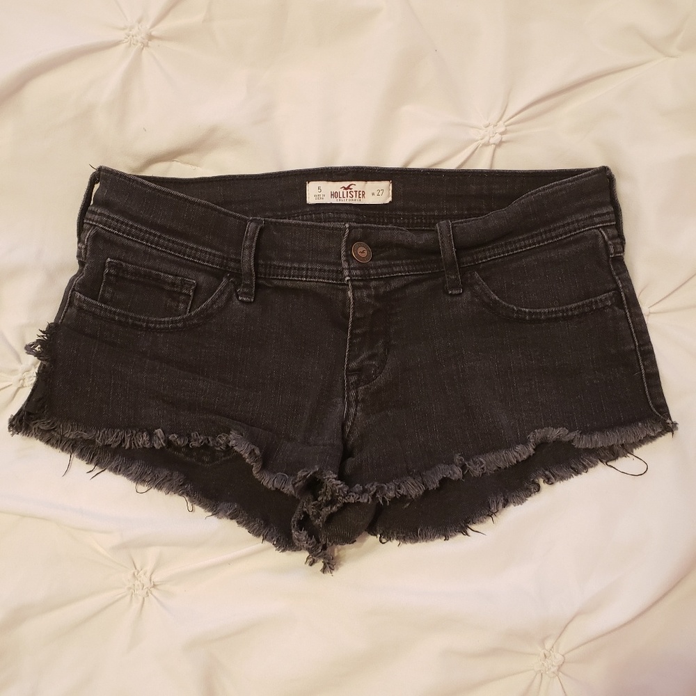 Hollister | Black Jean Booty Shorts 5 w 27